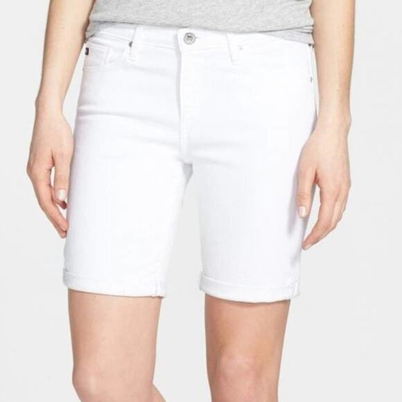 AG Adriano Goldschmeid BROOKE Bermuda shorts in white size 27 - Picture 1 of 14